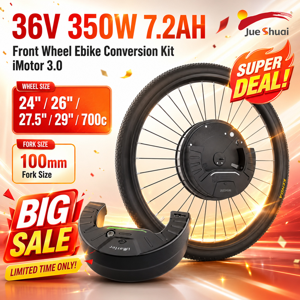 72V 5000W Hub Motor Kit - 36V 350W Electric Bike Conversion Kit